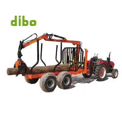 Hydraulische grijper Log -trailer met kraan